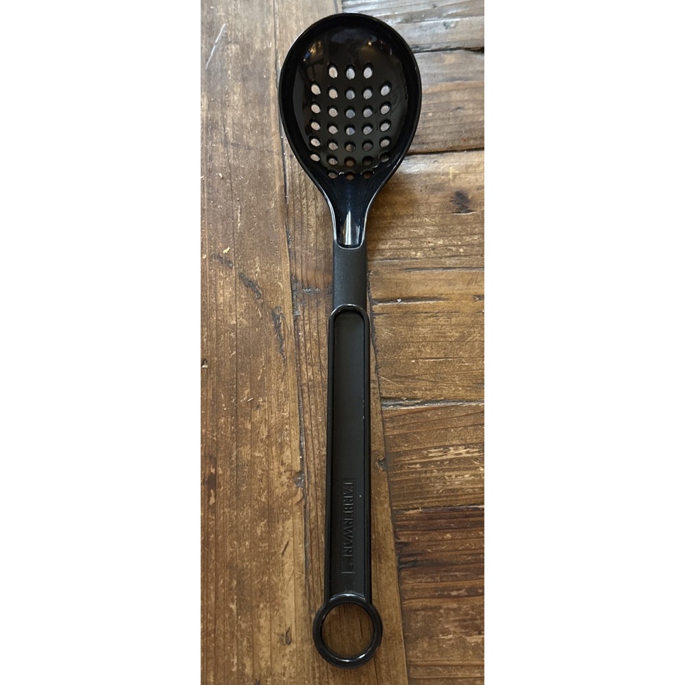 Farberware Slotted Holes Spoon Black 11 3/4" Spoon Serving